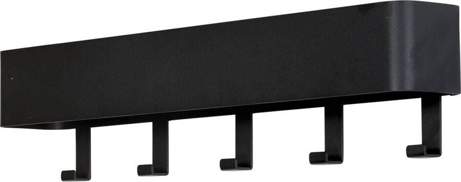 Spinder Design Dax Play 5 Wandkapstok H 12 cm Zwart