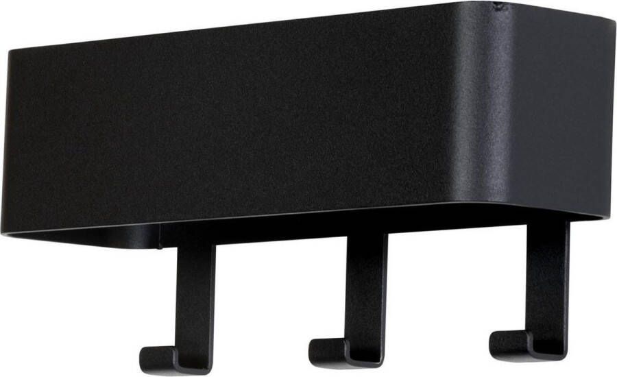 Spinder Design Dax Play Kapstok met 3 Haken 12x27x7 5 cm Zwart - Foto 2
