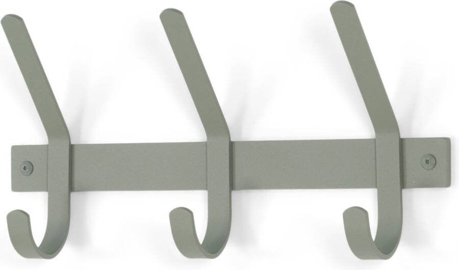Spinder Design DEXTER 3 Wandkapstok Dusty Green