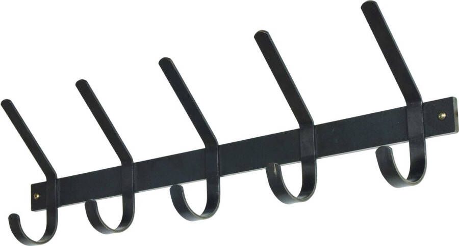 Spinder Design Dexter Wandkapstok met 5 haken 70x8 2x21cm Blacksmith