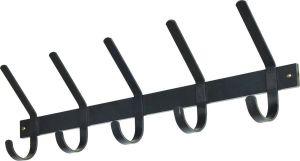 Spinder Design Dexter Wandkapstok met 5 haken 70x8 2x21cm Blacksmith
