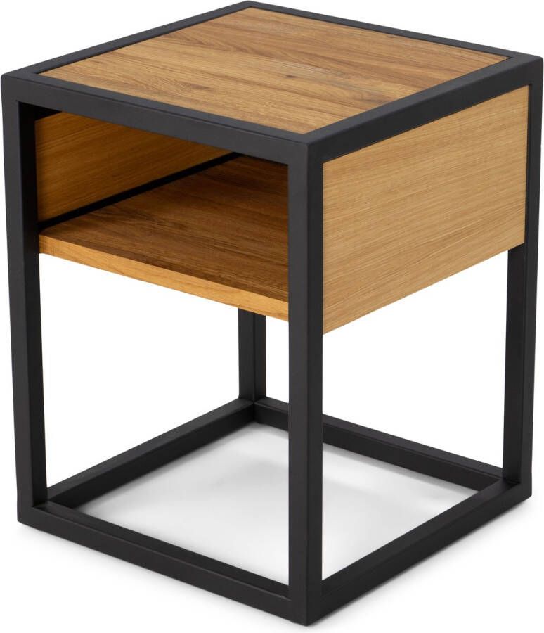 Spinder Design DIVA ONE-NIGHTSTAND Nachtkast Naturel | Zwart