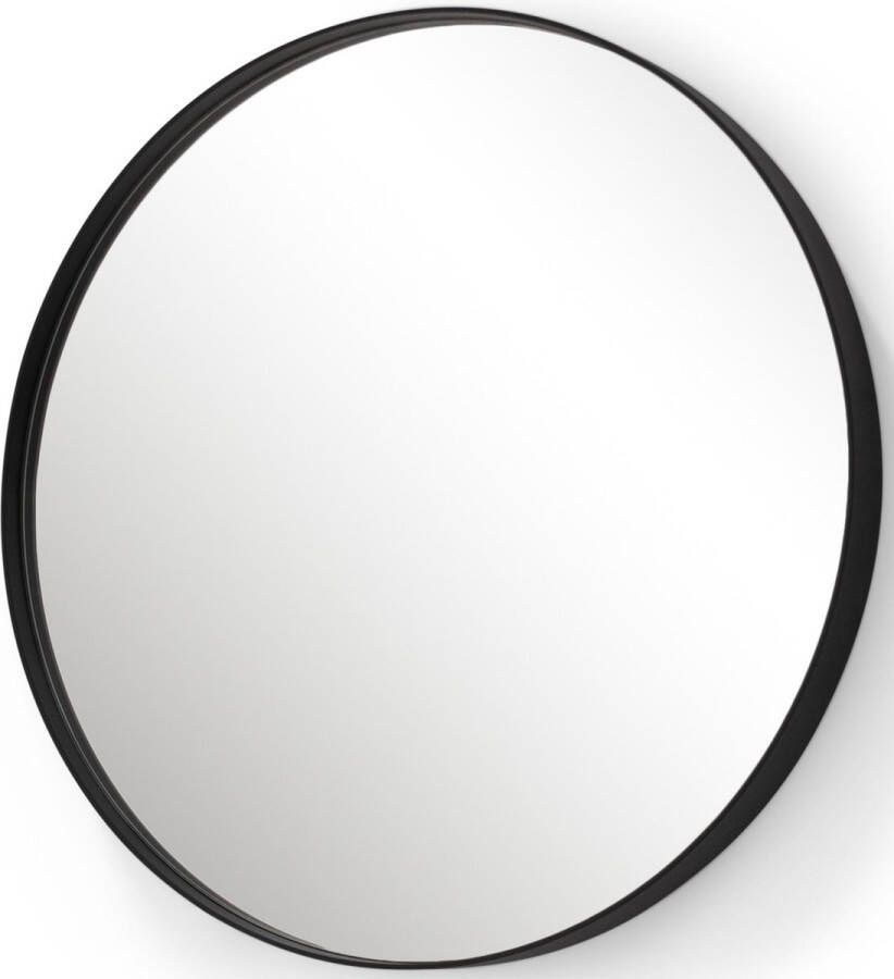 Spinder Design Donna 5 Spiegel Rond ø 90x5 cm Zwart