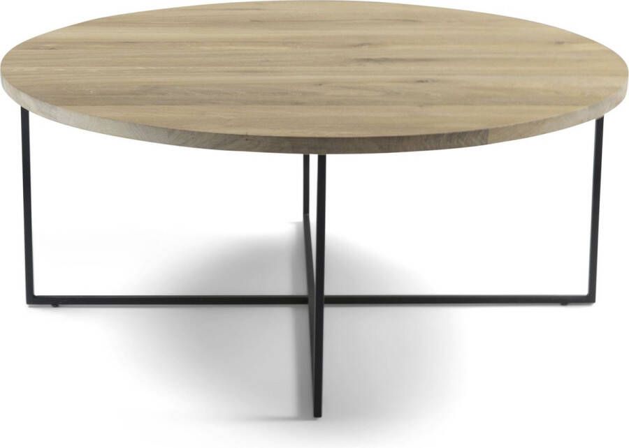 Spinder Design Dress 89 Salontafel 89x89x39 cm Eiken Zwart