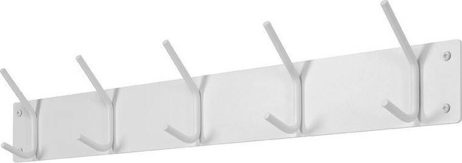 Spinder Design Fusion Wandkapstok met 5 haken 70x6x11 5 cm Wit - Foto 2