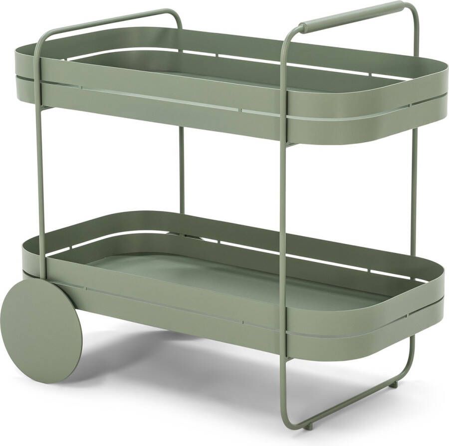 Spinder Design GIN & TROLLEY Serveerwagen Dusty Green