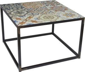 Spinder Design Ibiza Salontafel Blacksmith Tegels 60 x 60 x 40 cm