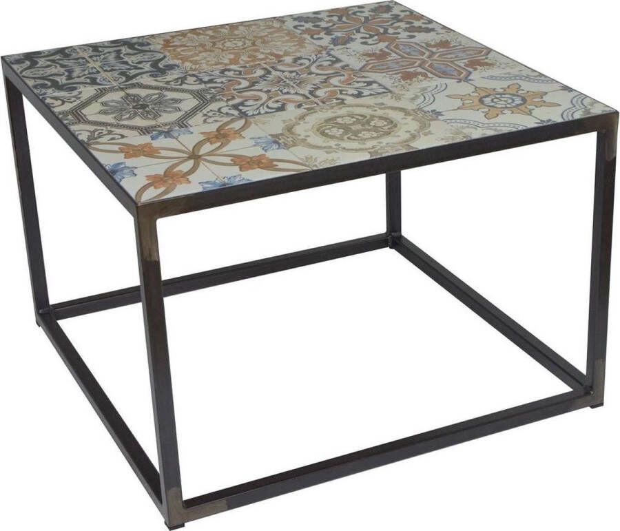 Spinder Design Ibiza Salontafel Blacksmith Tegels 60 x 60 x 40 cm