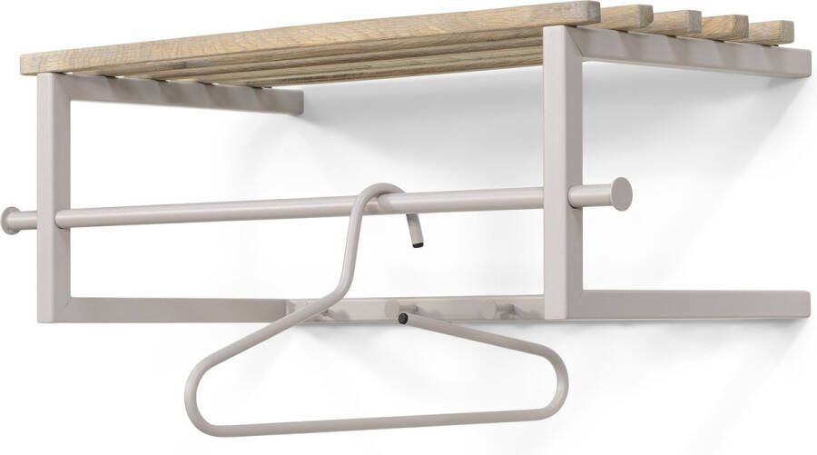 Spinder Design MARCO Wandkapstok Silky Taupe | Eiken