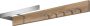 Spinder Design Noa 1 Wandkapstok met 5 haken 87x16x9 cm RVS Licht Eiken - Thumbnail 1