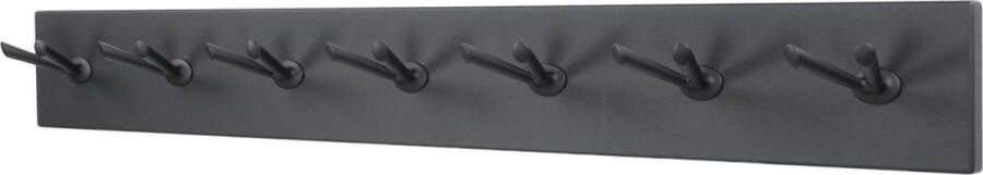 Spinder Design Pull 7 Wandkapstok met 14 haken 104 5x10x12 5 cm Zwart