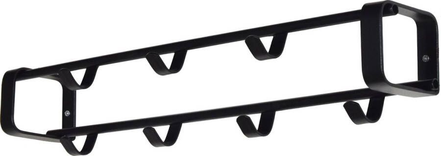 Spinder Design Rex 1- Wandkapstok met 7 haken 60x11 5x10 cm Zwart - Foto 2