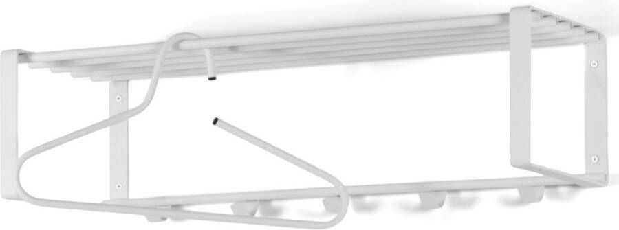 Spinder Design Rex 2 Wandkapstok met 5 haken 70x29x19 cm Wit