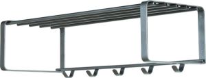 Spinder Design Rex 2 Wandkapstok met 5 haken 70x29x19 cm Nikkel
