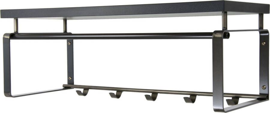 Spinder Design Rex 3 Kapstok met Hoedenplank 28x70x29 cm Blacksmith - Foto 2
