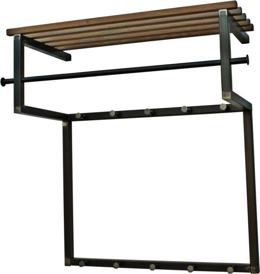 Spinder Design Rizzoli Wandkapstok 75x34x76 cm Blacksmith Eiken