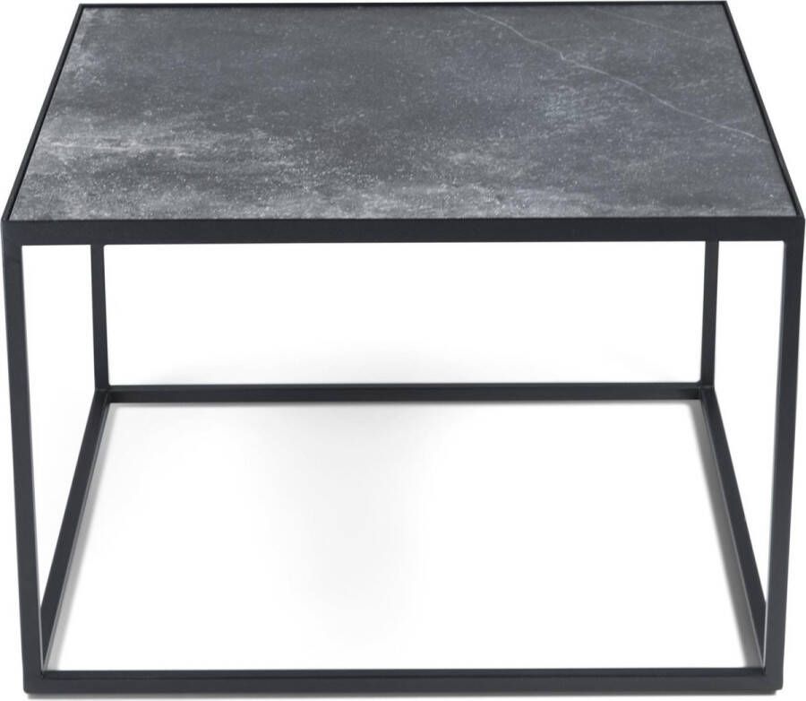 Spinder Design Salontafel Tijl 60 X 40 Cm Staal steen Donkergrijs