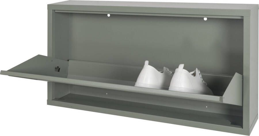 Spinder Design | Schoenenkast Billy 1 | Groen gepoedercoat | 72 x 37 5 x 12 5 cm | Hoogwaardige afwerking