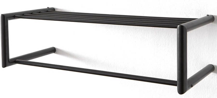 Spinder Design Smooth Wandkapstok 80x33 5x23 cm Zwart