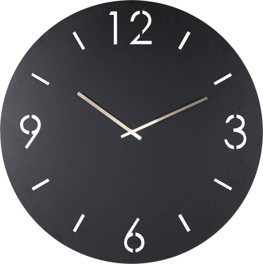 Spinder Design Time Wandklok Rond Ø 80cm Zwart