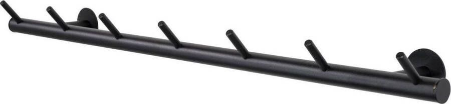 Spinder Design Odin 03 Kapstok met 7 Haken 80x13x8 cm Zwart