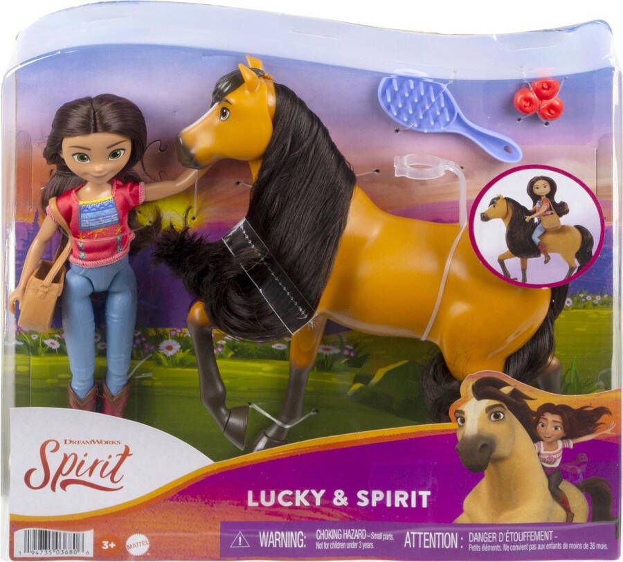 Mattel Spirit Lucky pop en paard set