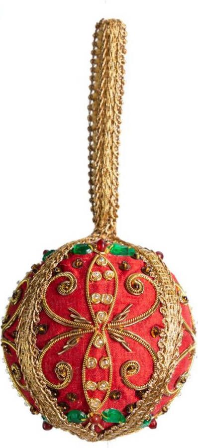 Spiru Hanger Ornament Traditioneel Bal Rood (15 cm)