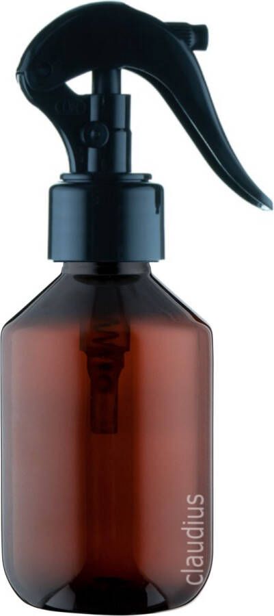 Splashbox Product Support B.V. Lege Plastic Fles 200 ml PET Amber met luxe verstuiverdop set van 10 stuks navulbaar leeg