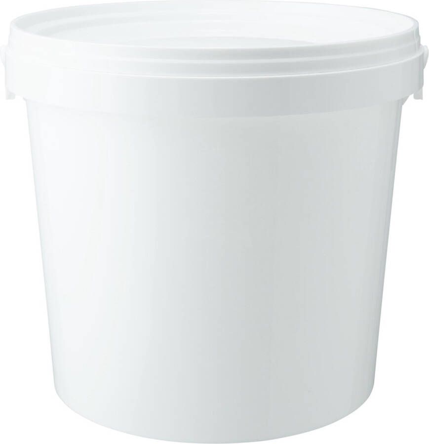 Splashbox Product Support B.V. Lege Plastic Emmer Wit met Deksel – 10 liter