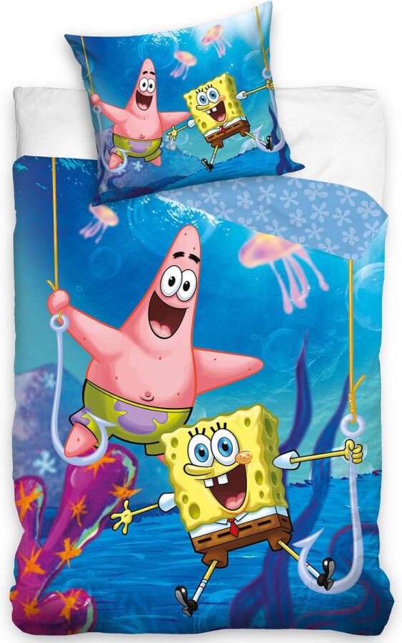 Spongebob Squarepants Dekbedovertrek Eenpersoons 140x200 cm Katoen