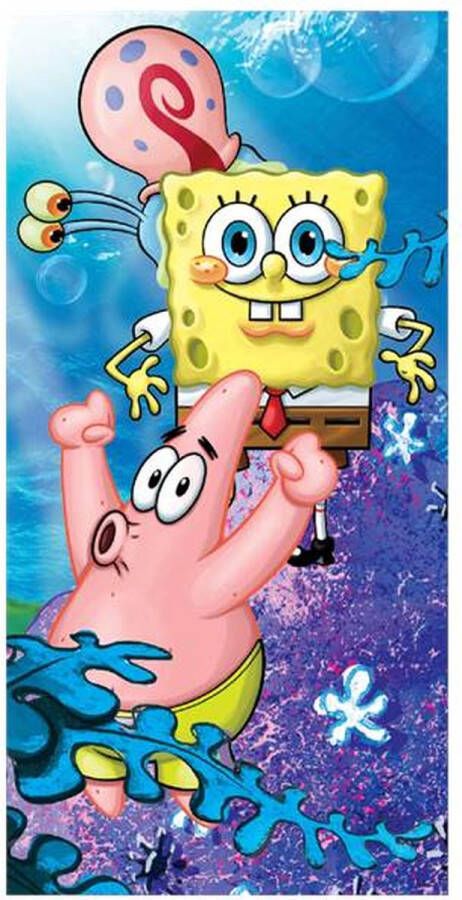 Spongebob Squarepants Strandlaken 70x140 cm Blauw