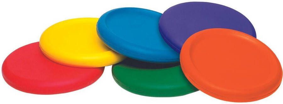 Spordas Foam Disc Softskin Frisbee set 6 stuks