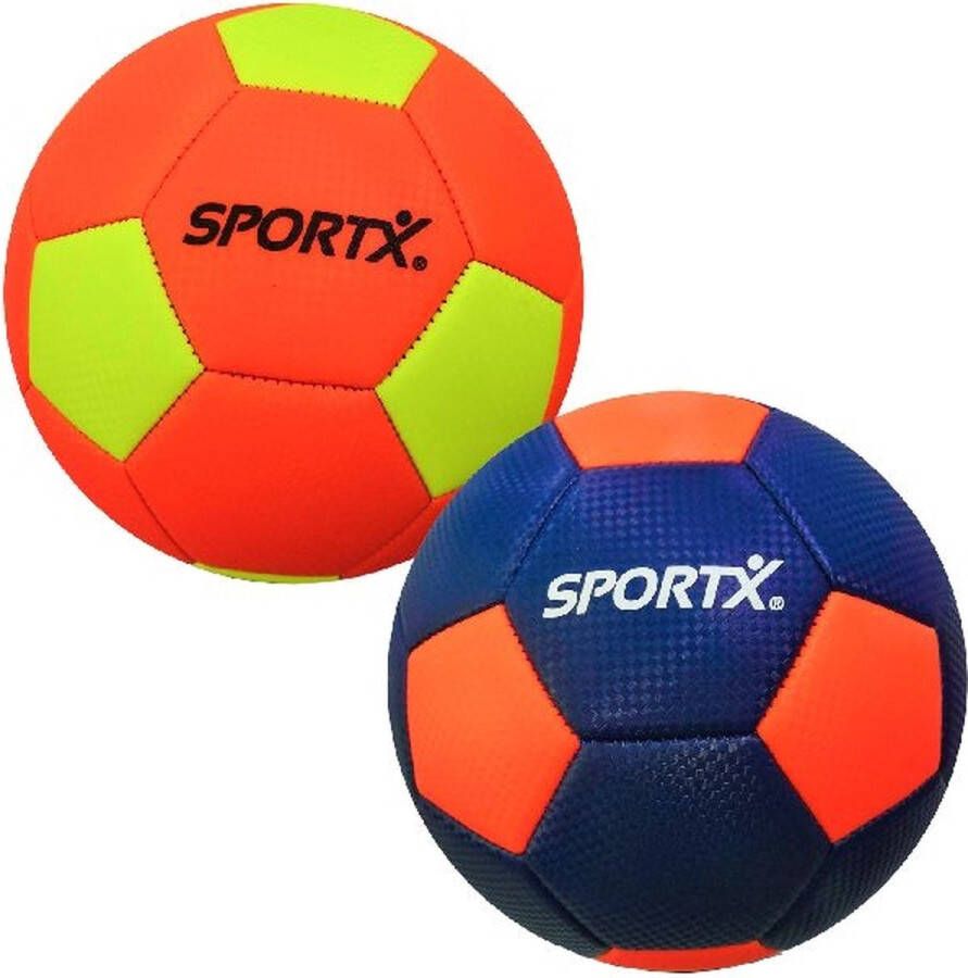 SportX Voetbal Beach Football Blauw Oranje 2ass