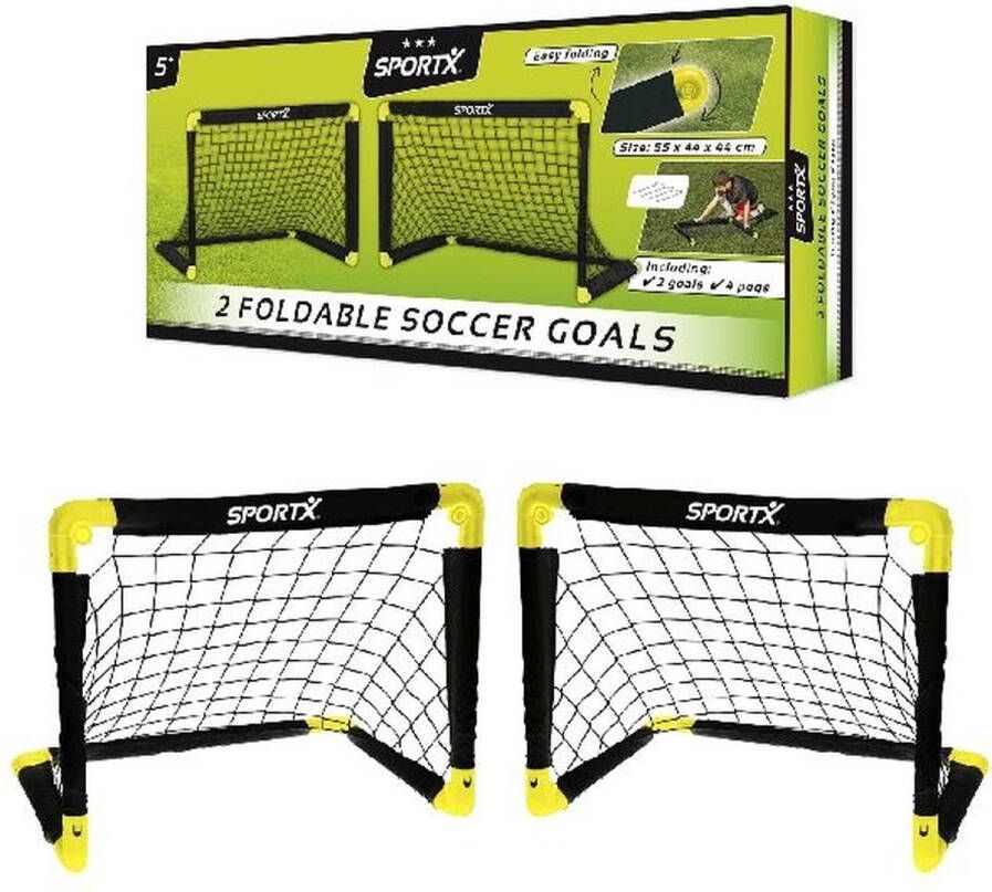 SportX Voetbaldoel Set 2 goals 55x44x44