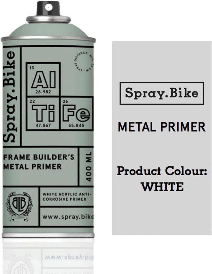Spray.Bike Fietsframe Metaal Primer Spuitverf Frame Builder's Metal Primer 400ml Spuitbus