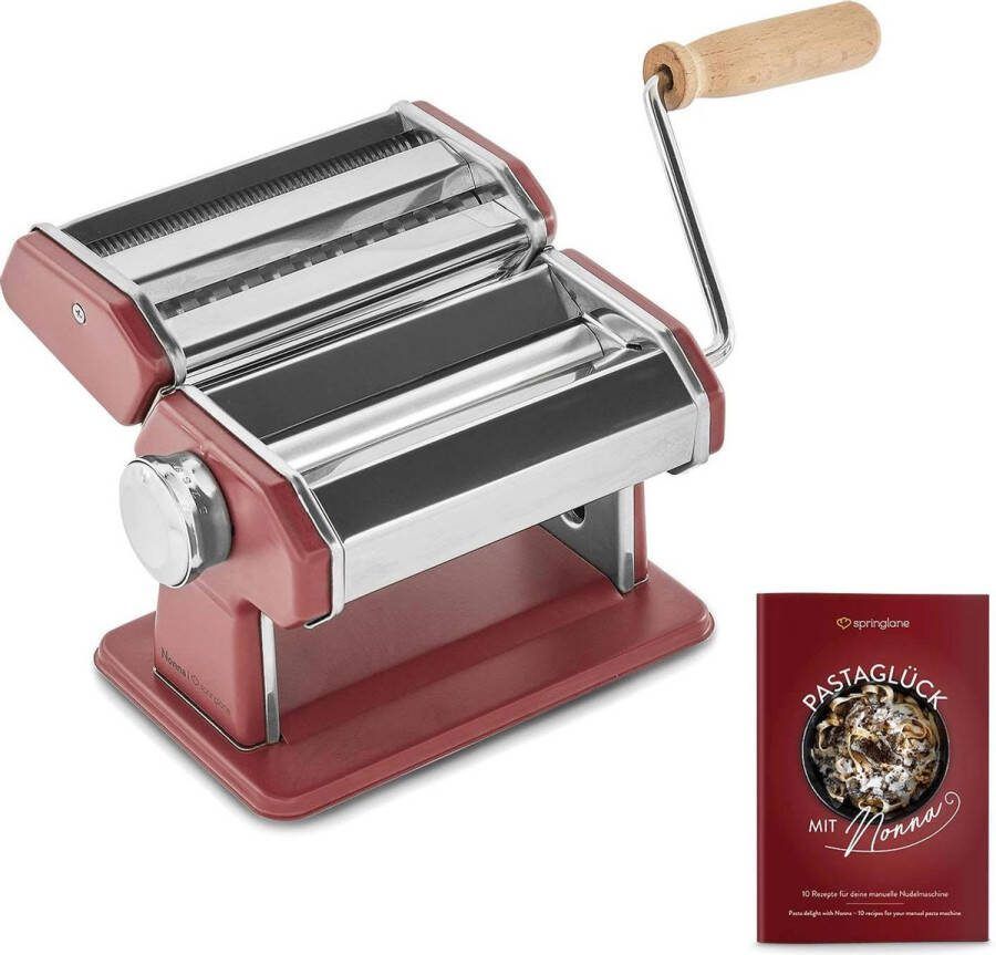 Springlane Pastamachine Nonna incl. Pasta droogrek Rood
