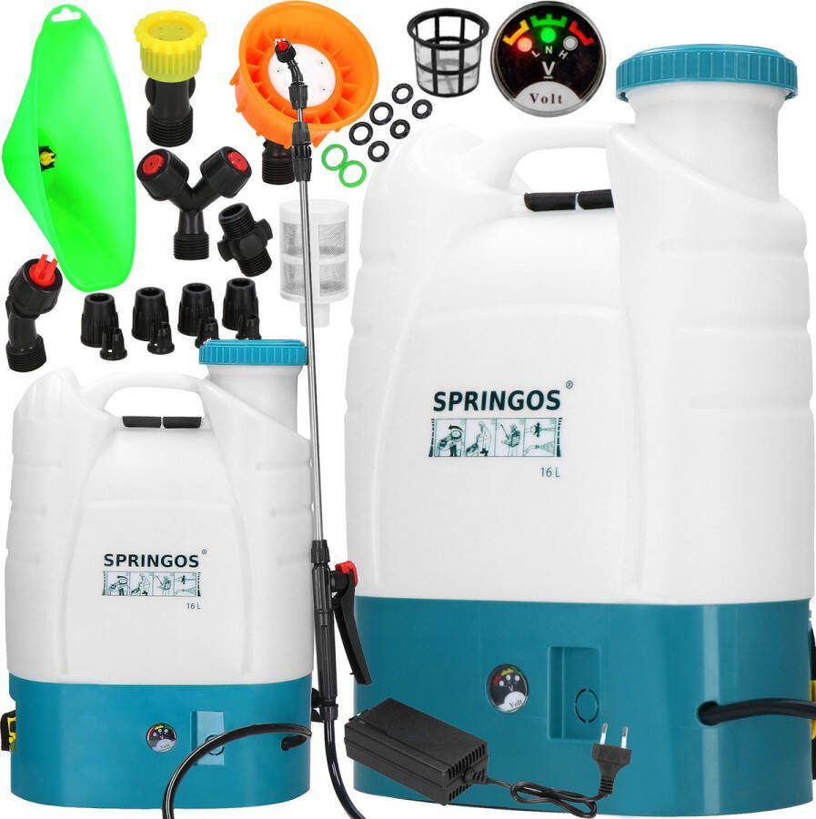 Springos Drukspuit Elektrische Accu Planten 16 Liter