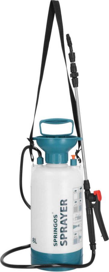 Springos Drukspuit Handmatig Planten 8 Liter
