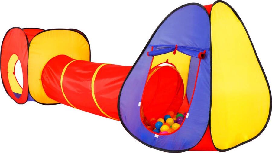 Springos Tent Inclusief Tunnel Kindertent Speelgoed Speeltent