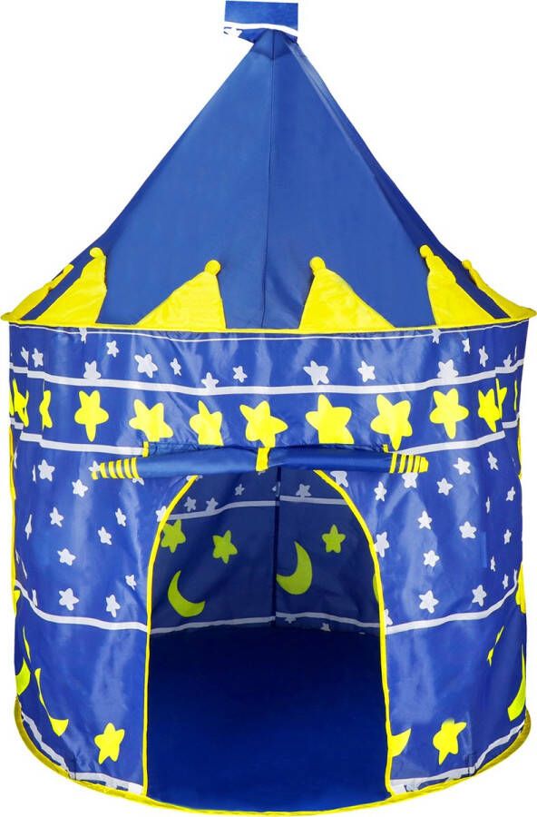 Springos Tent Pop-up Tent Speelgoed Speeltent Blauw