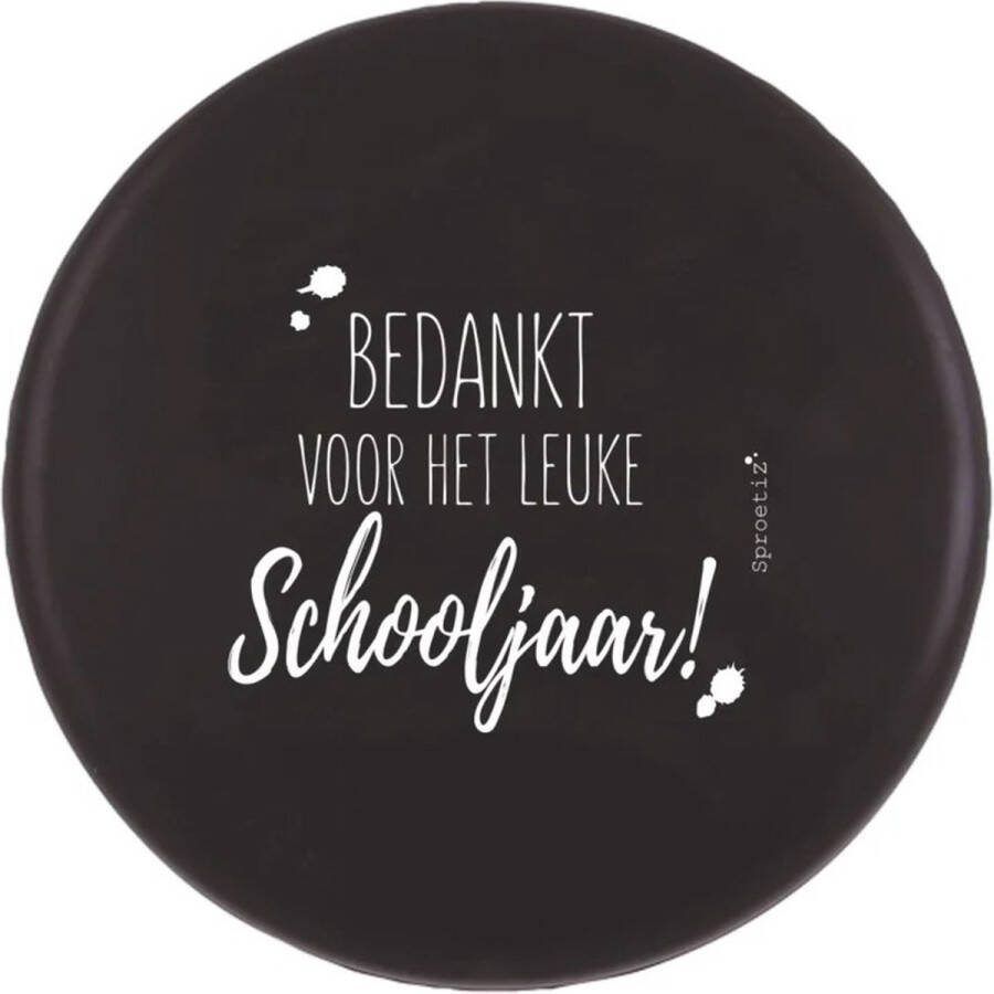Sproetiz Frisbee 'bedankt..schooljaar' juf meester kado einde schooljaar kado kadootje meester juf