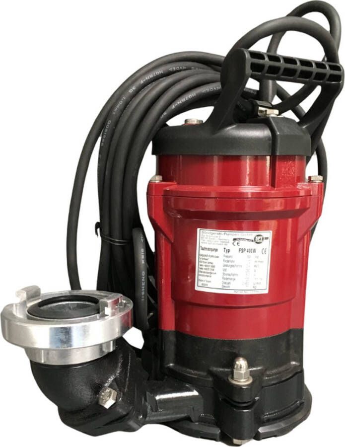 SPT FSP 400 W Vlakzuigpomp Vlakzuiger Professionele dompelpomp FSP 400 W zonder vlotter