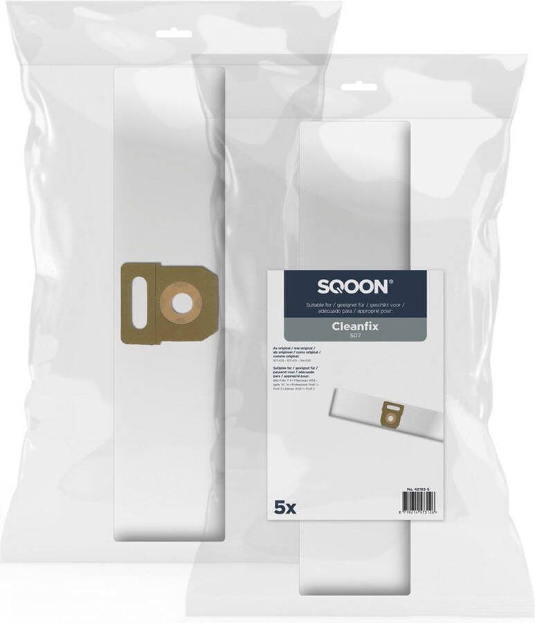 SQOON Cleanfix S07 Stofzuigerzakken 5 Stuks