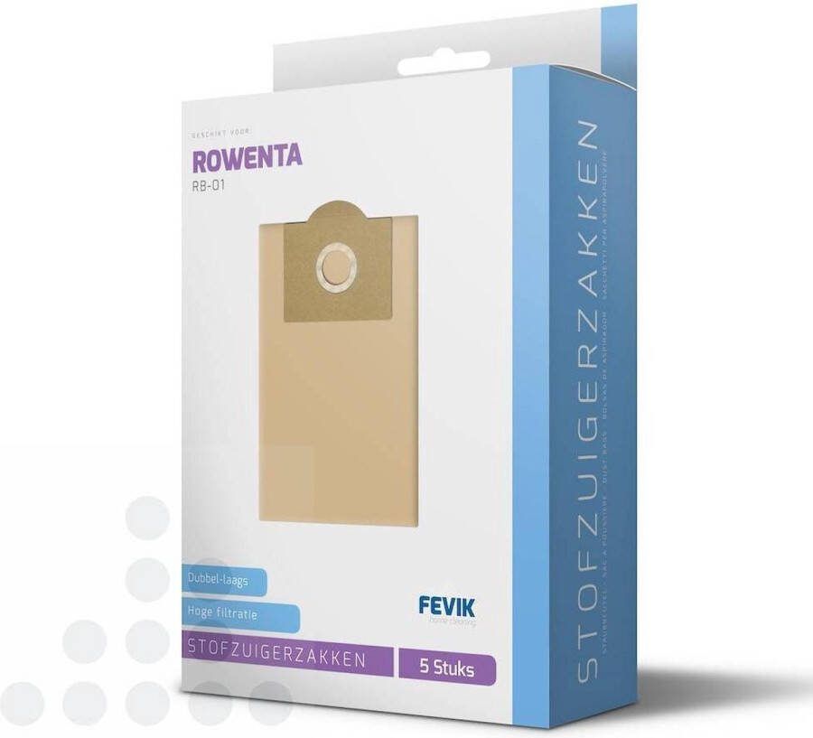 SQOON Rowenta RB01 Stofzuigerzakken (5 stuks)