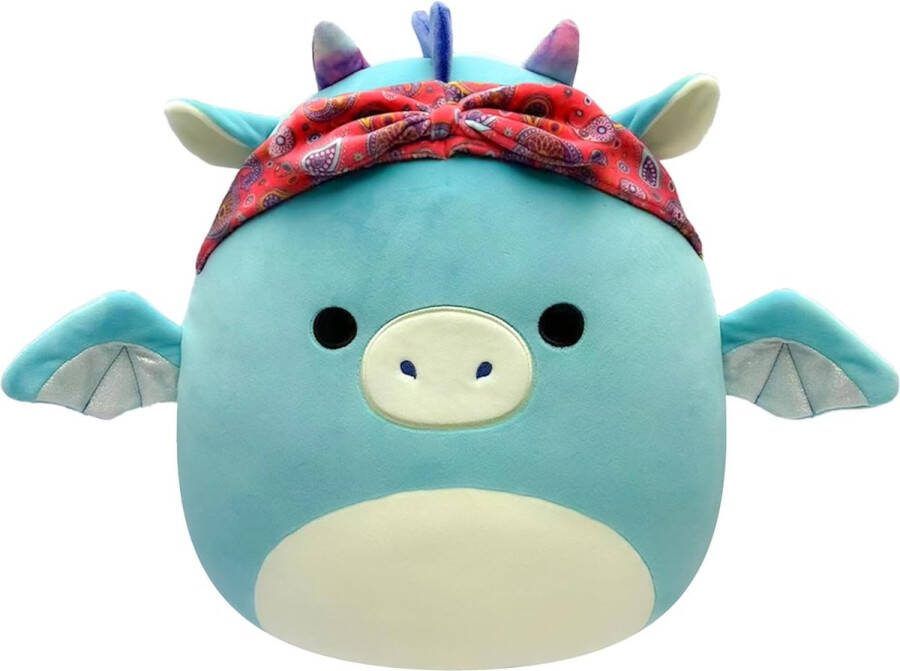 Squishmallows Tatiana Blauwe Draak Pluche Knuffel 20 cm