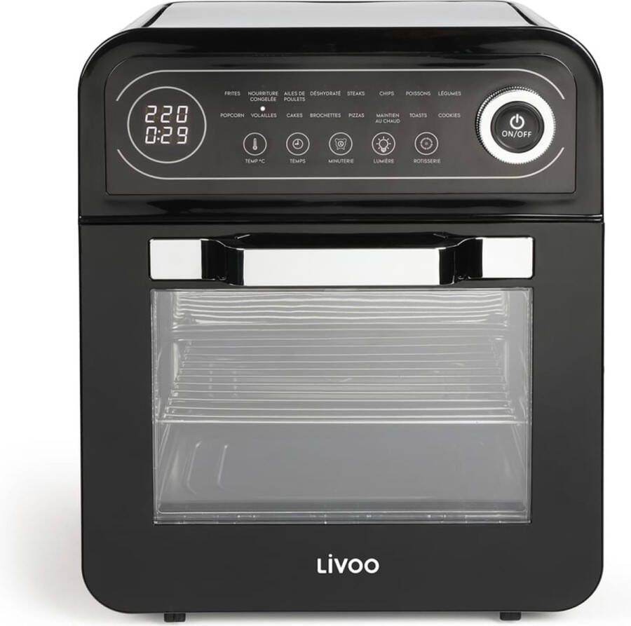 ST Brands Air Fryer Oven Zwart 1600 W Hete Lucht