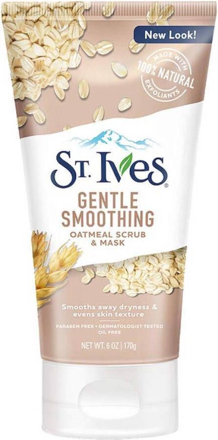 St IVES St. Ives Gentle Smoothing Face Scrub and Mask Oatmeal 6oz 170g