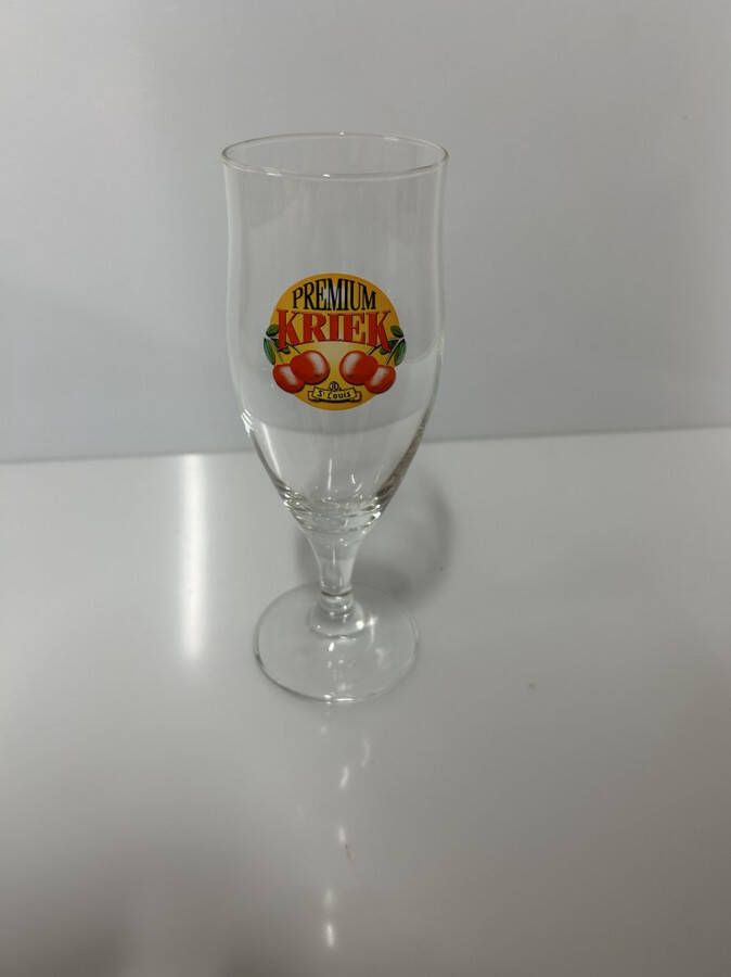 St louis 2x 25cl st. louis kriek krieken bierglazen voetglas voetglazen