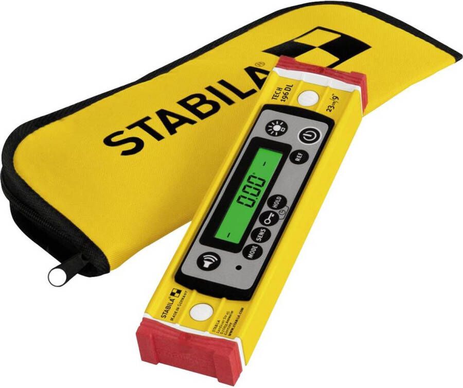 Stabila TECH 196 DL 19831 Digitale waterpas Incl. anti-slip Incl. tas 23 cm 0.5 mm m