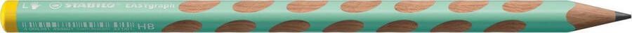STABILO EASYgraph S Pastel potlood HB 3 15 mm voor linkshandigen groen 6 stuks